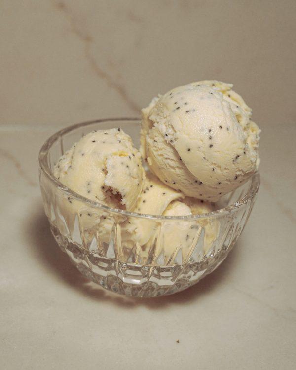 Lemon Poppy Seed Ice Cream (Tastes Like a Muffin)